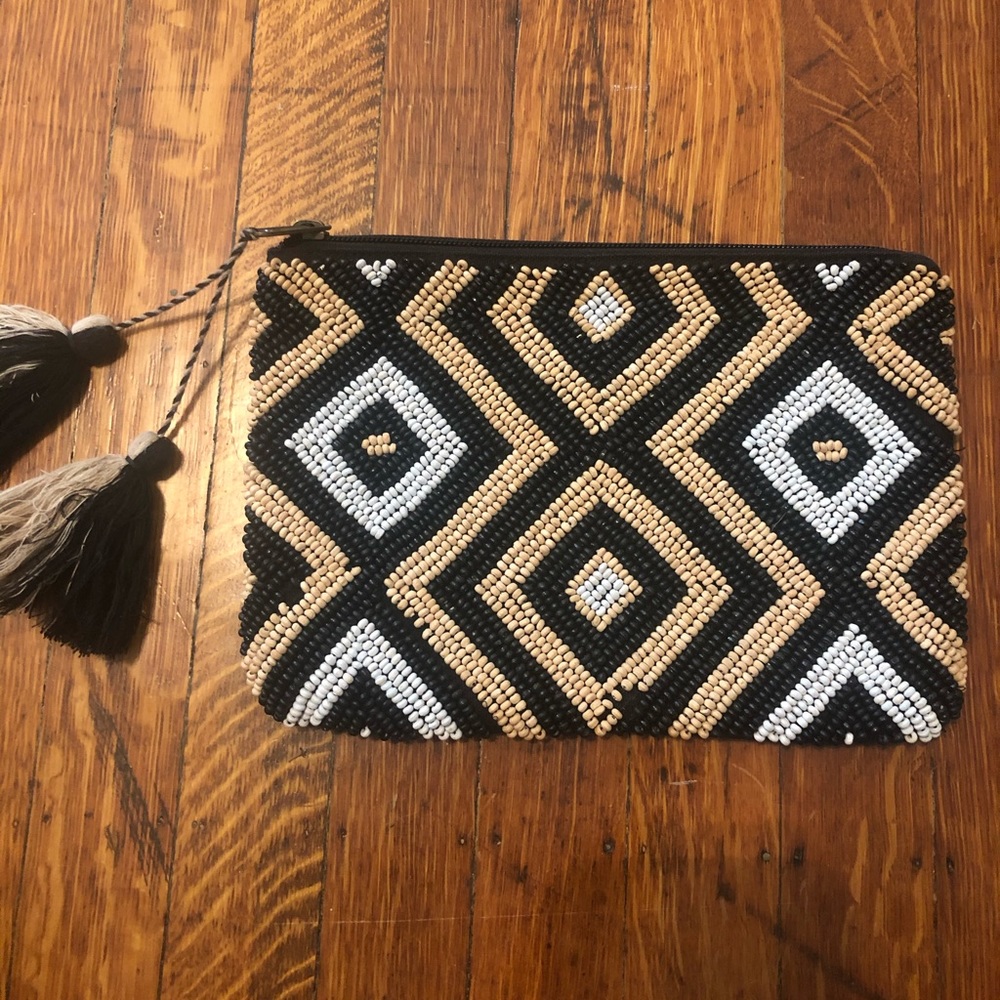 Aztec Tassel Clutch